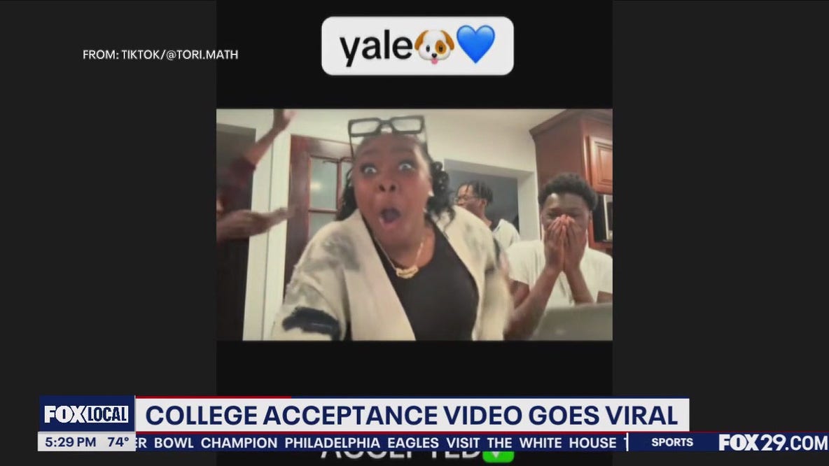 Bensalem high school senior's college acceptance video goes viral
